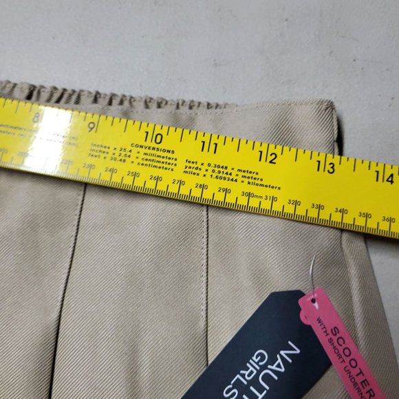 NWT‎ NAUTICA Girls School Uniform Khaki Skort Skirt Scooter Size 16 Regular - Picture 6 of 12